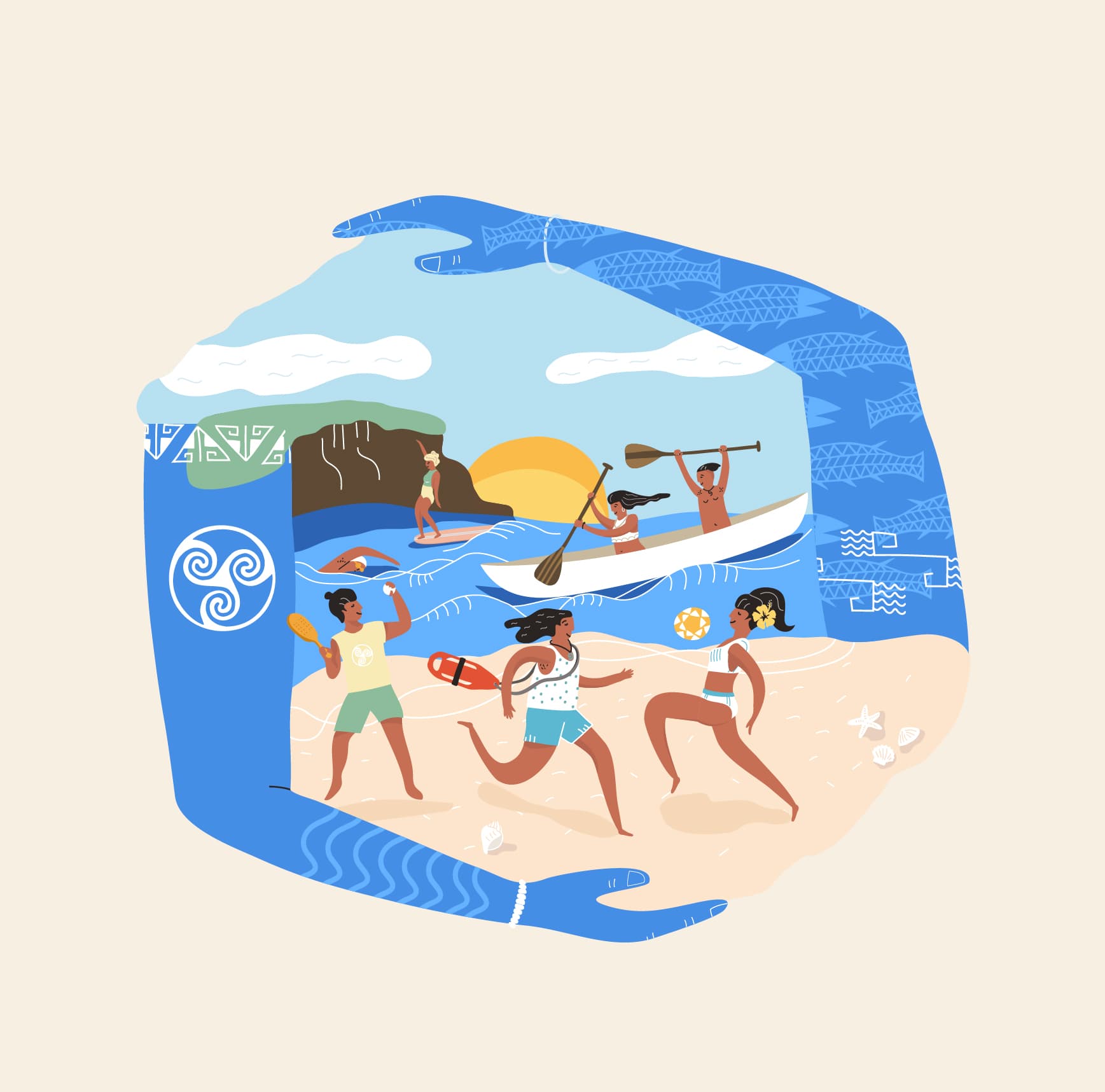 Mana Fest 2026 Ocean Theme Illustration